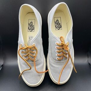 Vans  Mens or Women’s Light Blue Sneakers with Rust Laces